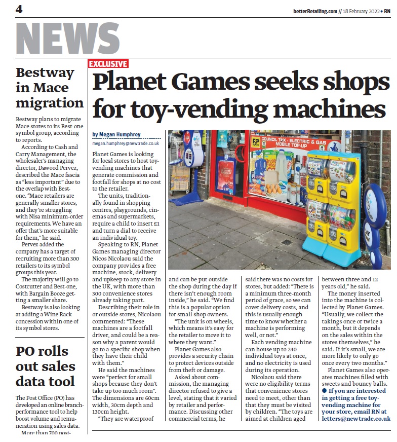 Planet games makes news!!